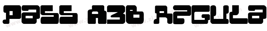 Pass A38 Regular字体转换